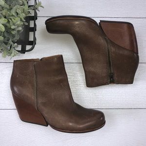 Kork-Ease | Natalya Wedge Zip-Up Ankle Boot